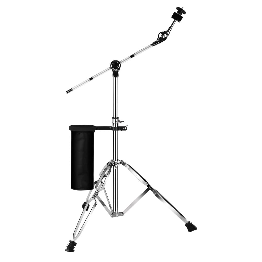 Adjustable Boom and Straight Cymbal Stand with Drum Sticks Holder A26742