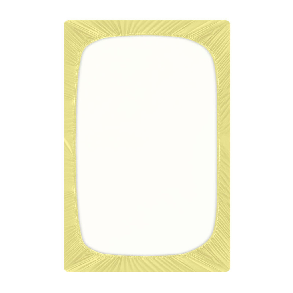 Khaki Microfiber Fitted Crib Sheet S578