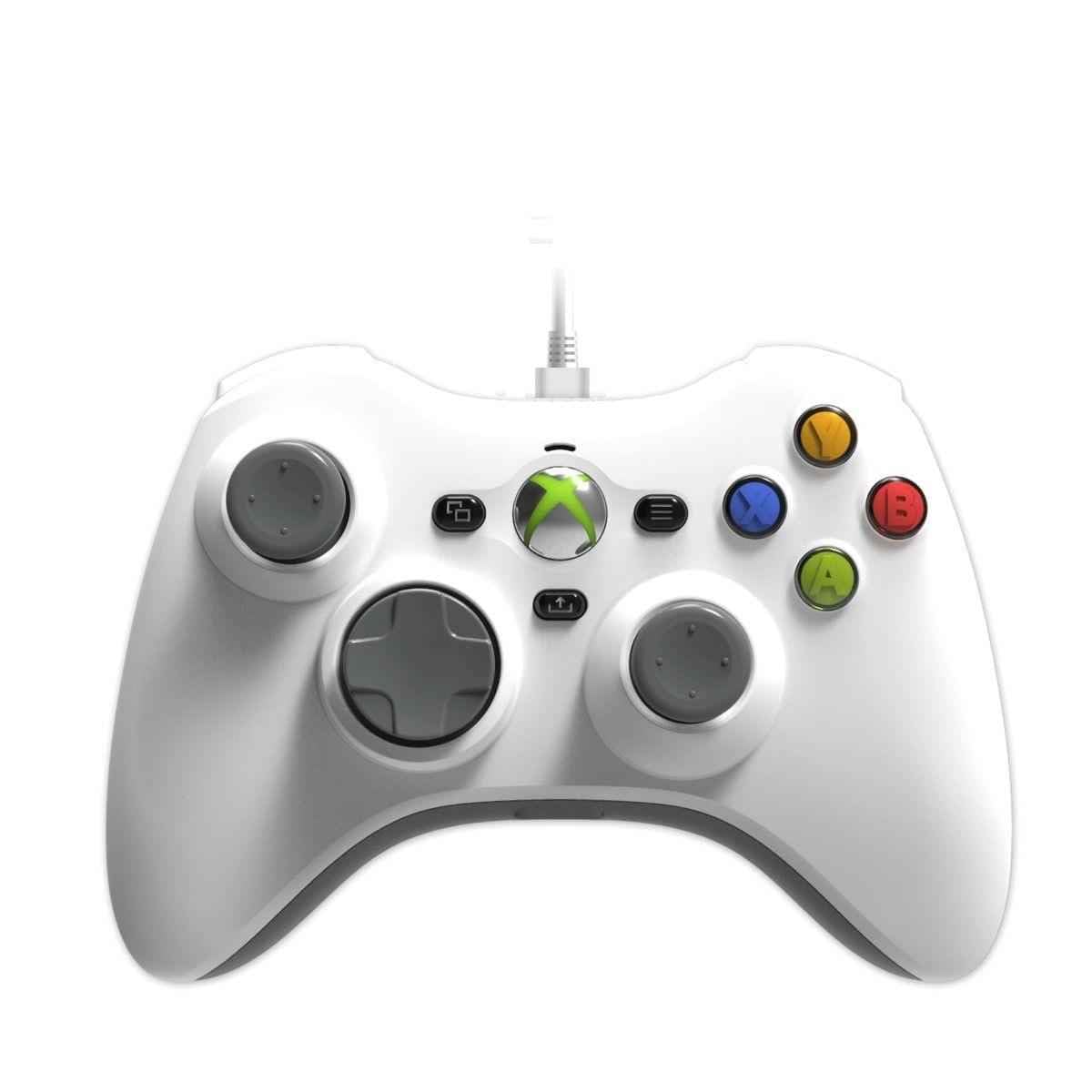 White Wired Gaming Controller with 3.5MM Audio Jack F2958