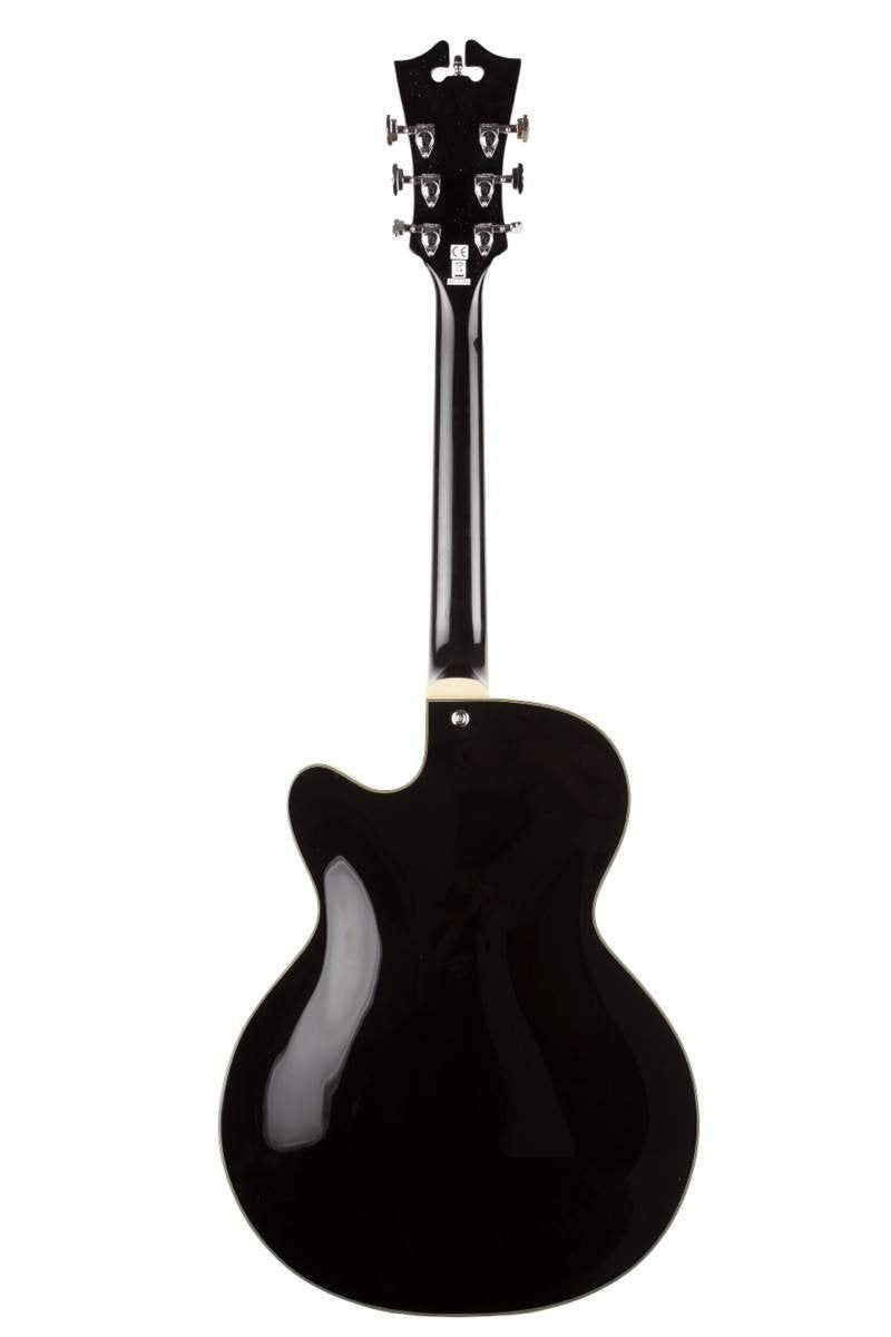 Black Archtop Hollowbody Electric Guitar I6954