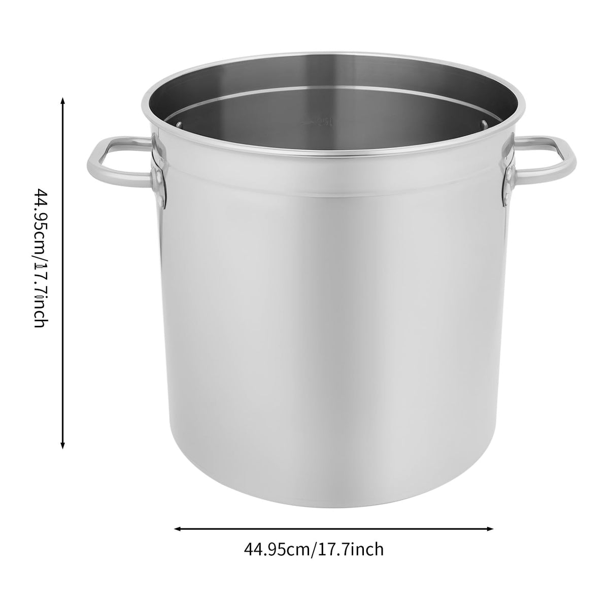 78 Qt Stainless Steel Stock Pot with Lid F4960