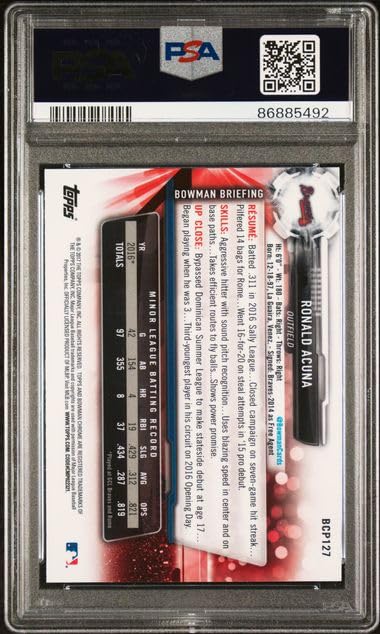 2017 Bowman Chrome Prospects Refractor Baseball Rookie Card C823