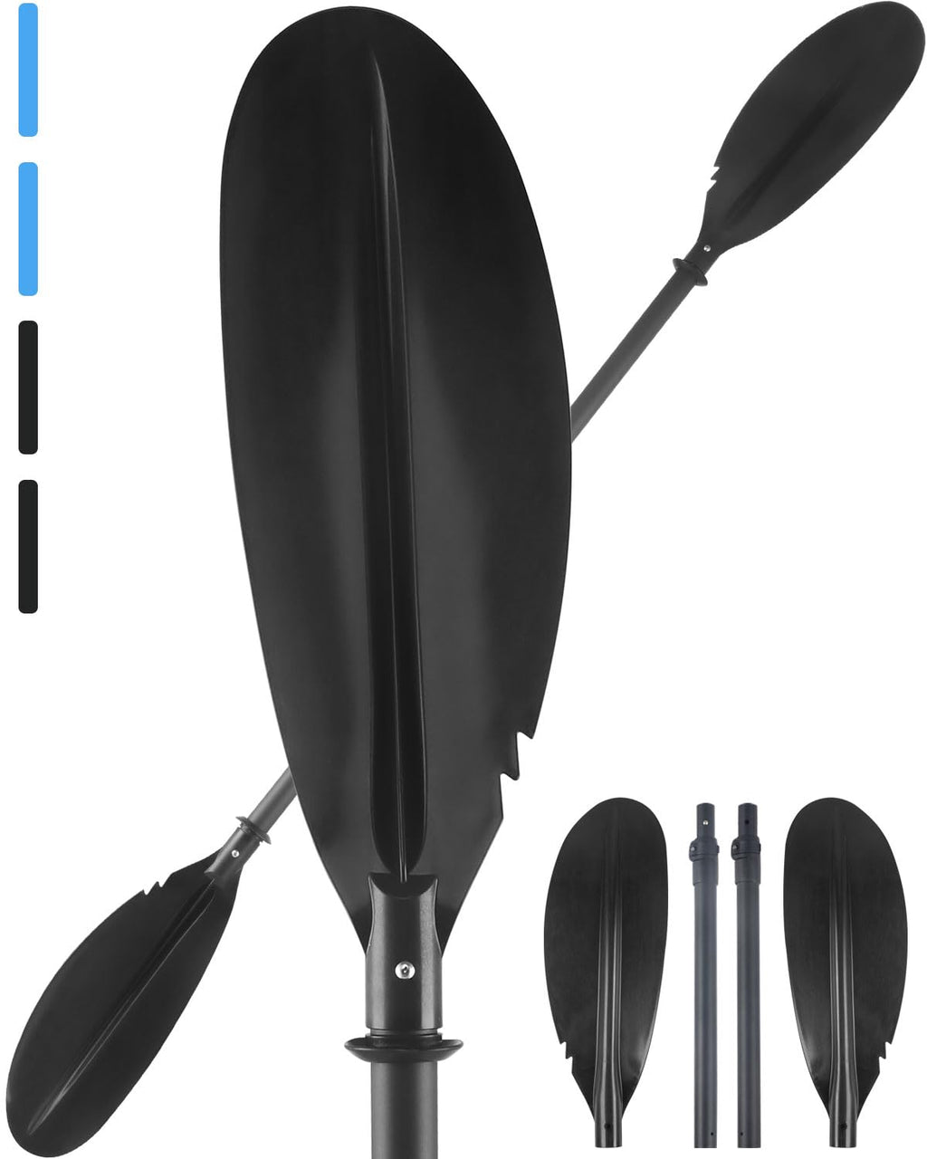 Kayak Paddles with Paddle Leash, 70in-97in Lightweight Paddling Blades N8190