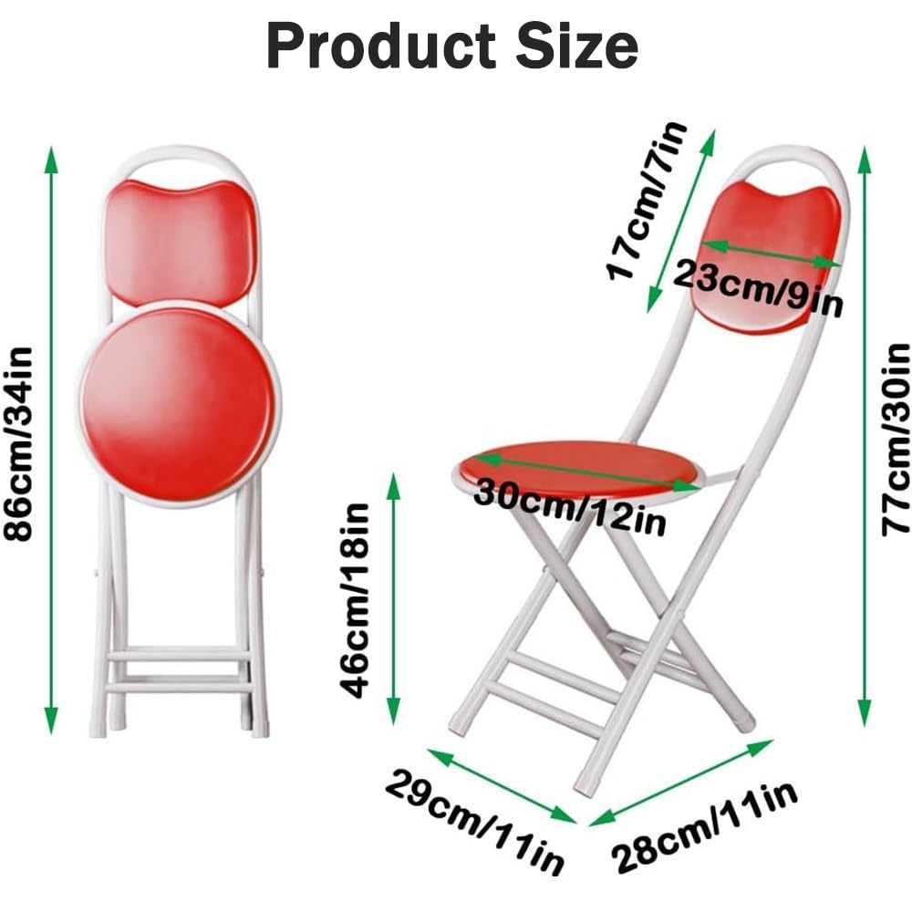 Folding Bar Stool with Padded Cushion Back G5838