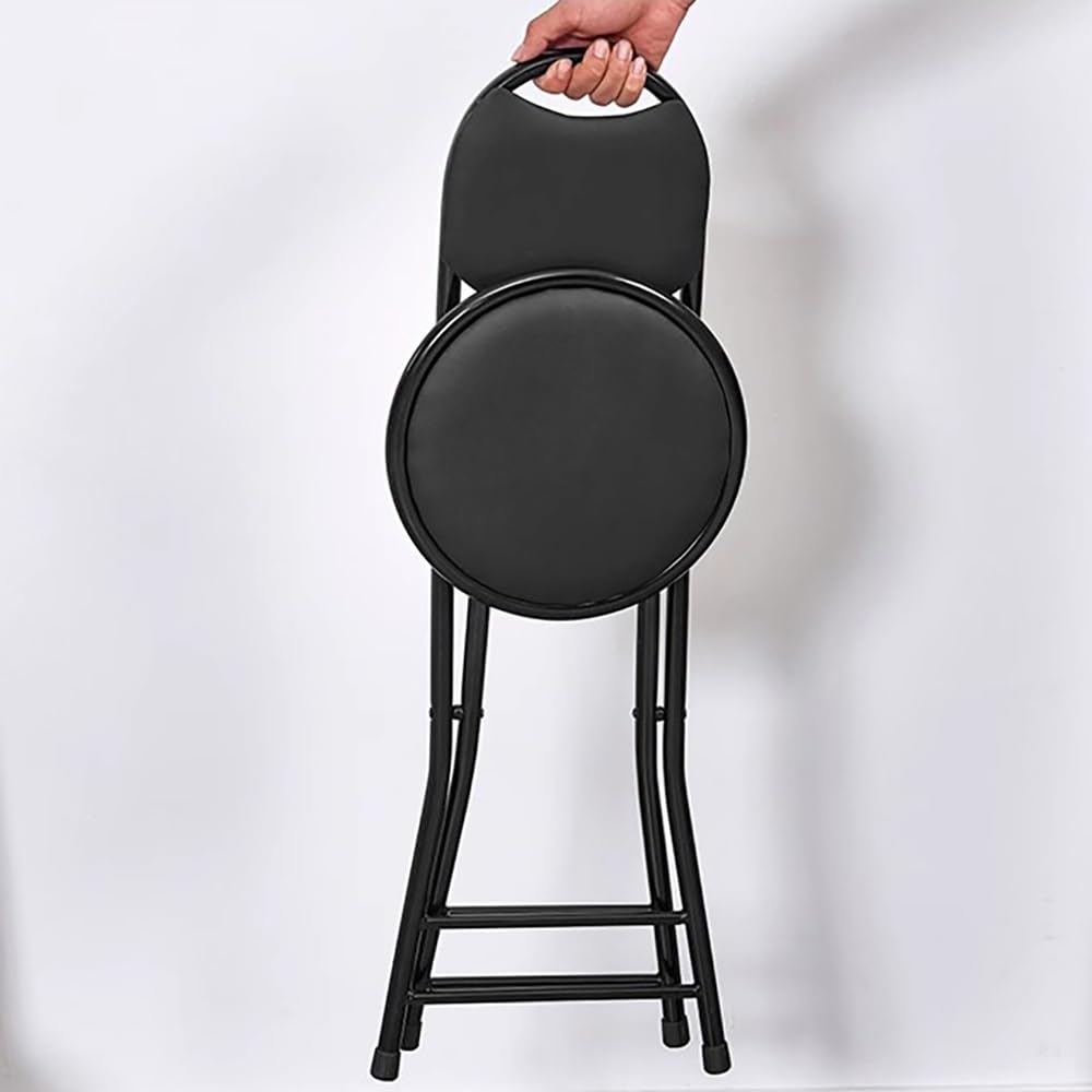 Folding Bar Stool with Padded Cushion Back G5838