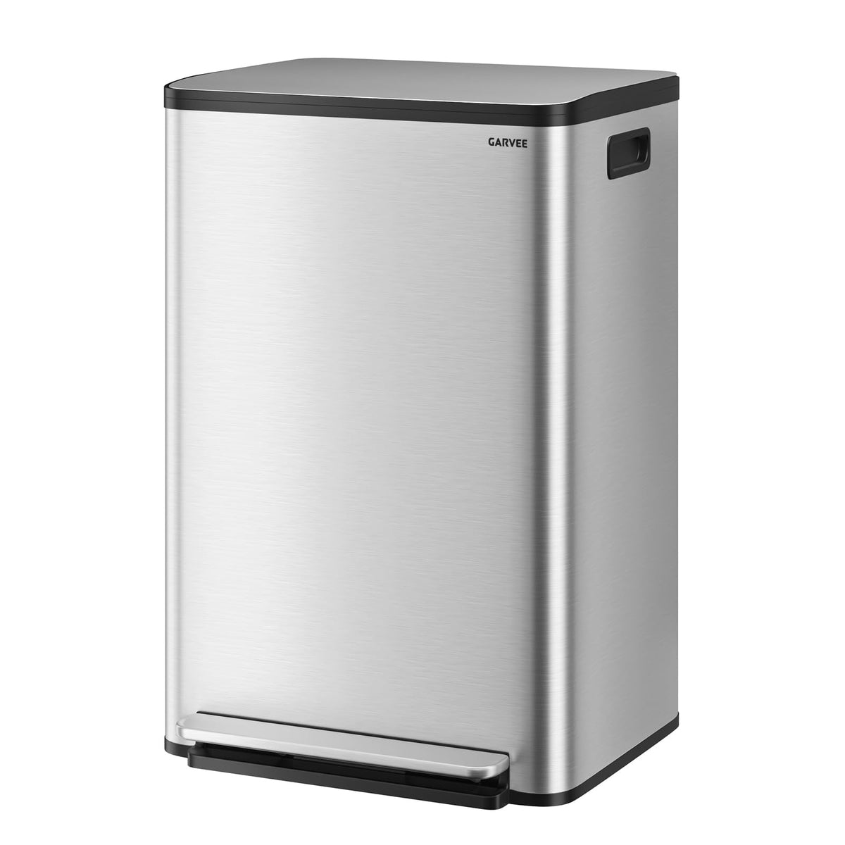 13 Gallon Stainless Steel Step-on Trash Can C220