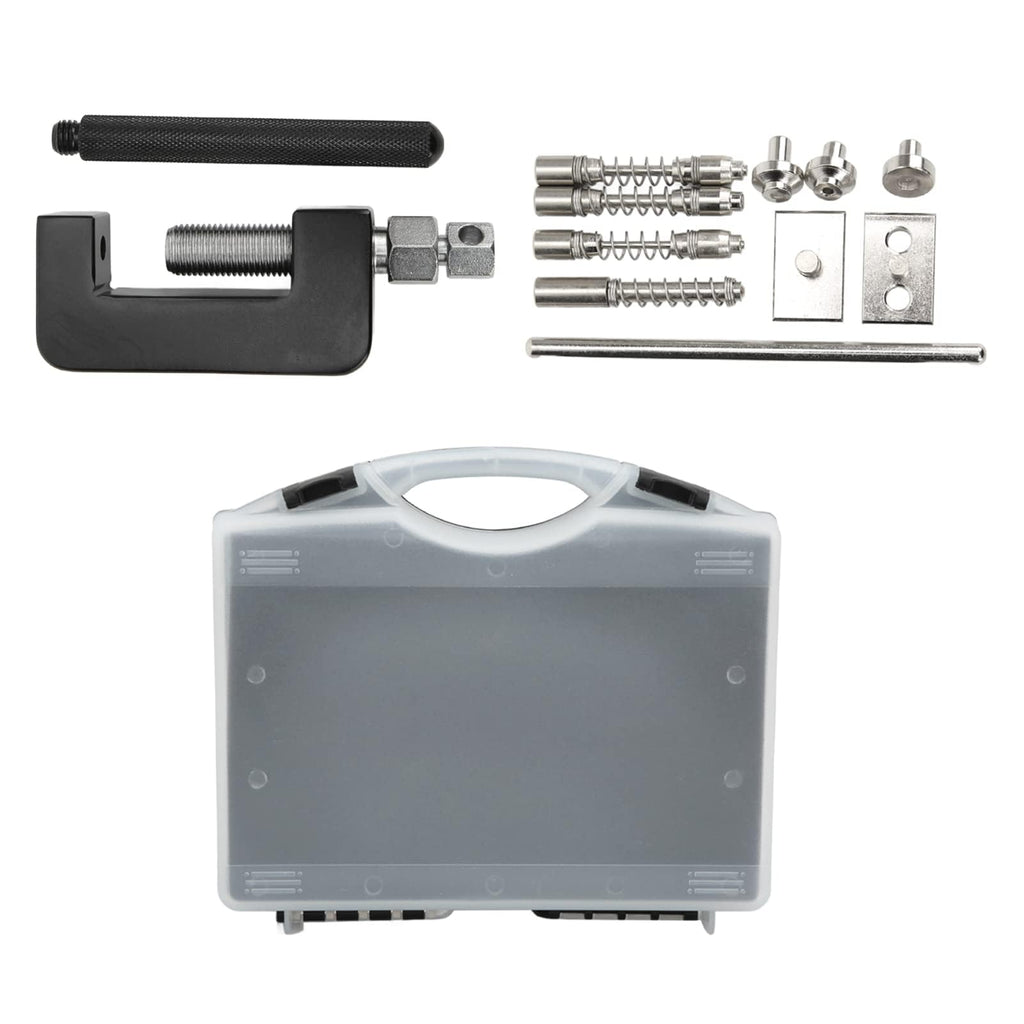 12 Pcs Motorcycle Chain Breaker Riveting Tool Set with Storage Box V975