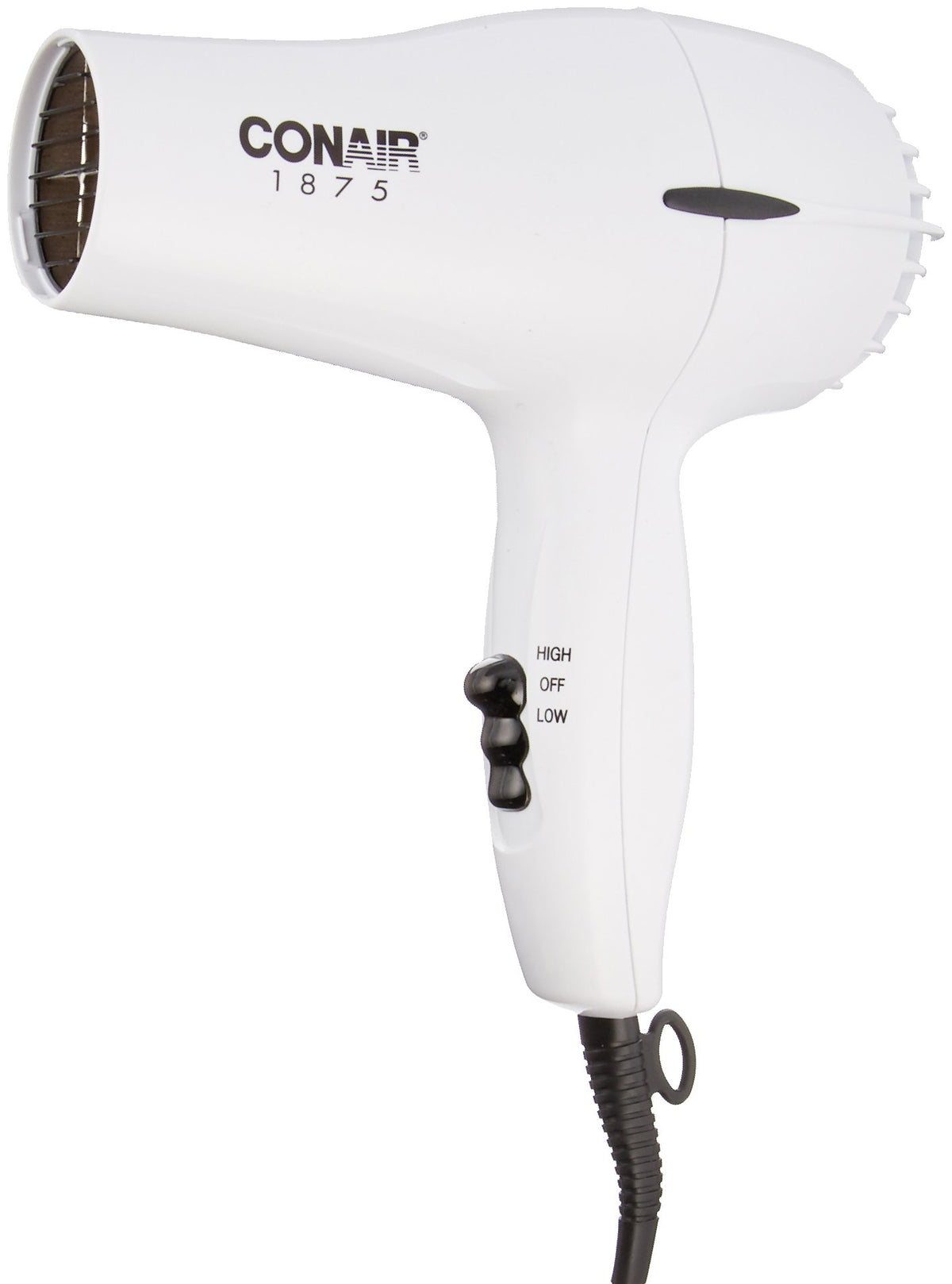 1875W Mid-Size White Hair Dryer B4957