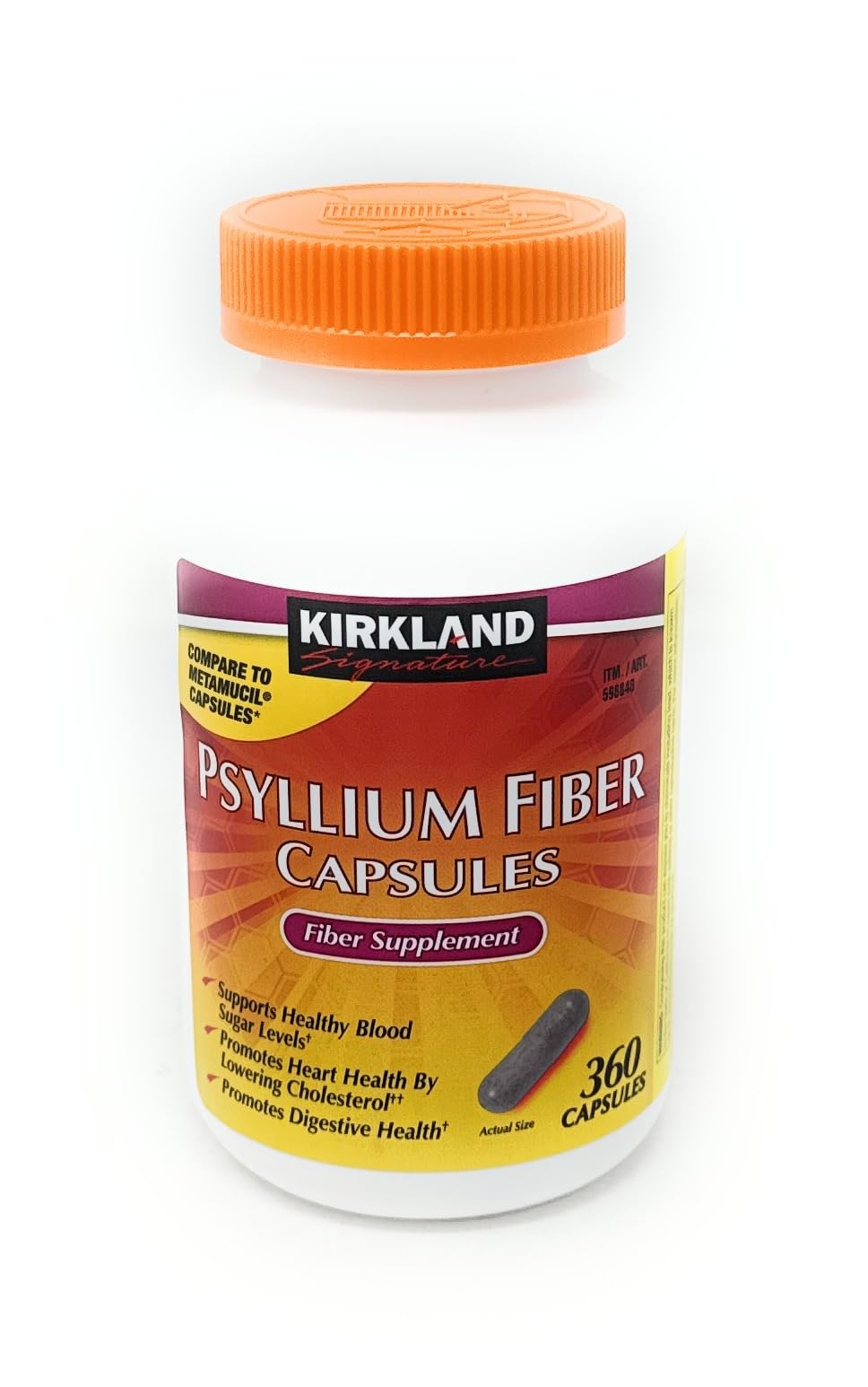 Fiber Supplement 360 Capsules K55991