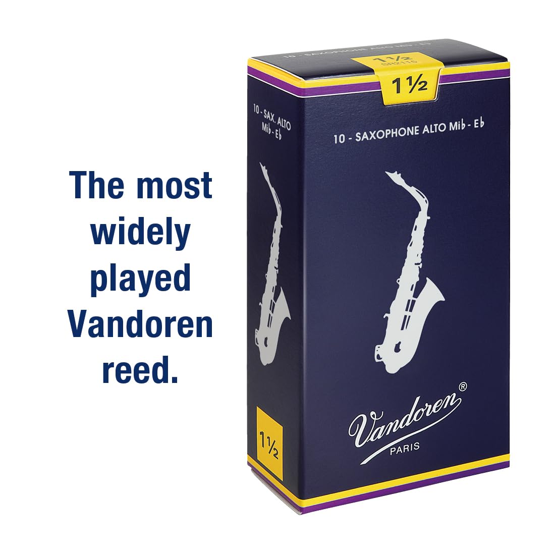 Alto Sax Traditional Reeds Strength 1.5 Box of 10 E56502