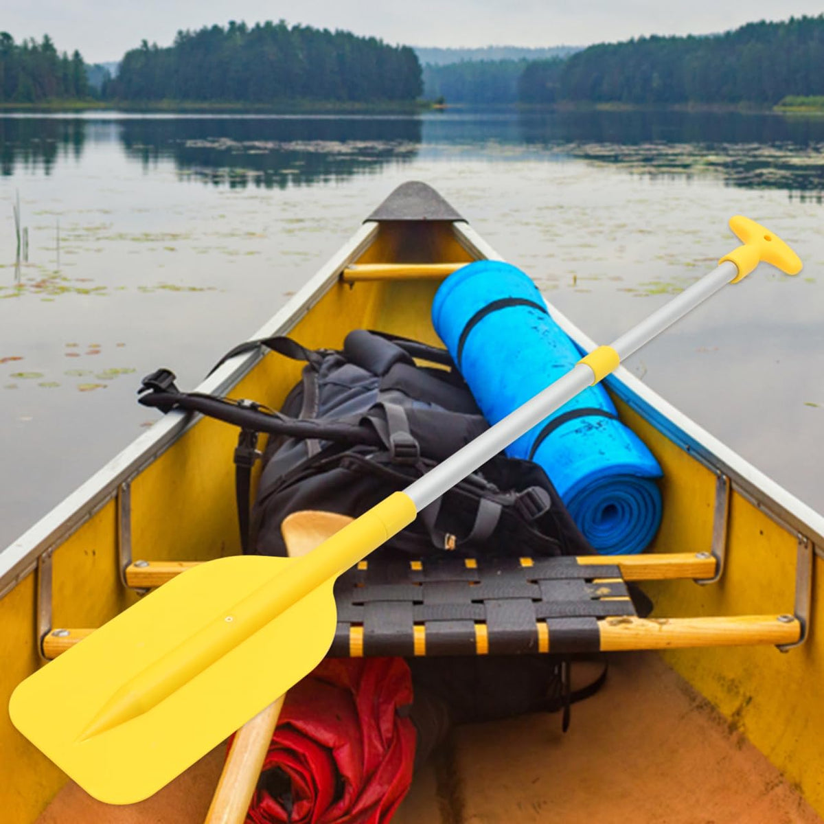 Telescopic Kayak Paddle 2Pcs Plastic Aluminum Canoe Oar O265