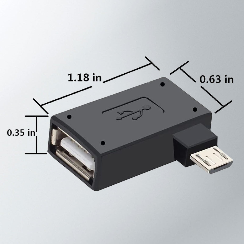 3 Pack Micro USB to USB OTG Cable Adapter E3832
