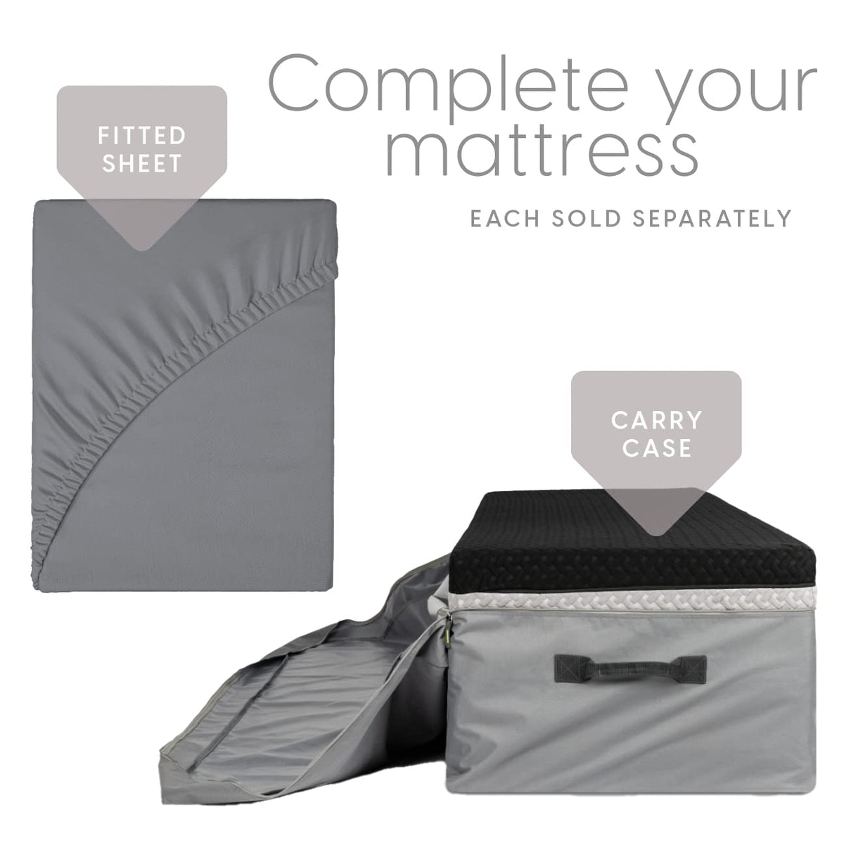 Memory Foam Tri Folding Mattress with Waterproof Washable Cover P783