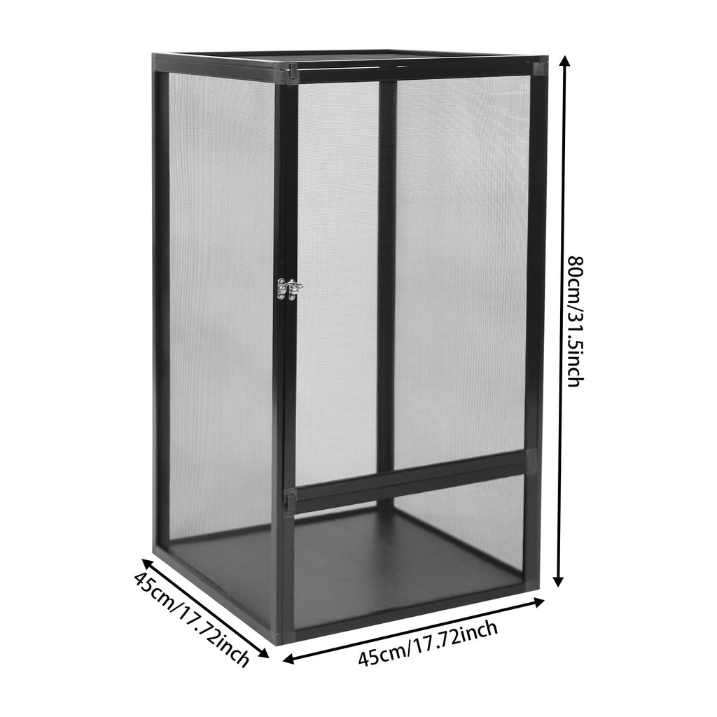 40 Gallon Aluminum Alloy Screen Reptile Terrarium with Locking Latch L8374