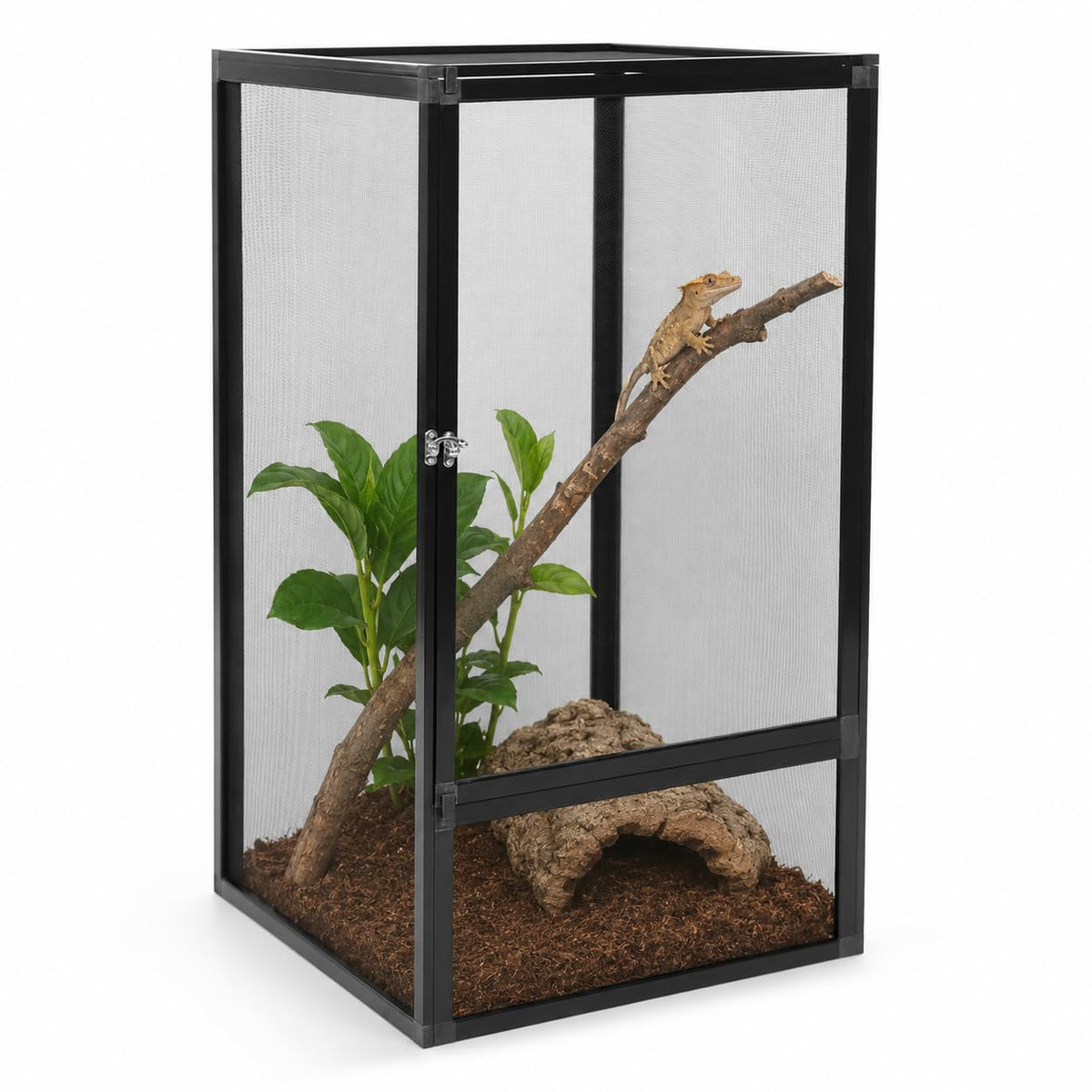 40 Gallon Aluminum Alloy Screen Reptile Terrarium with Locking Latch L8374