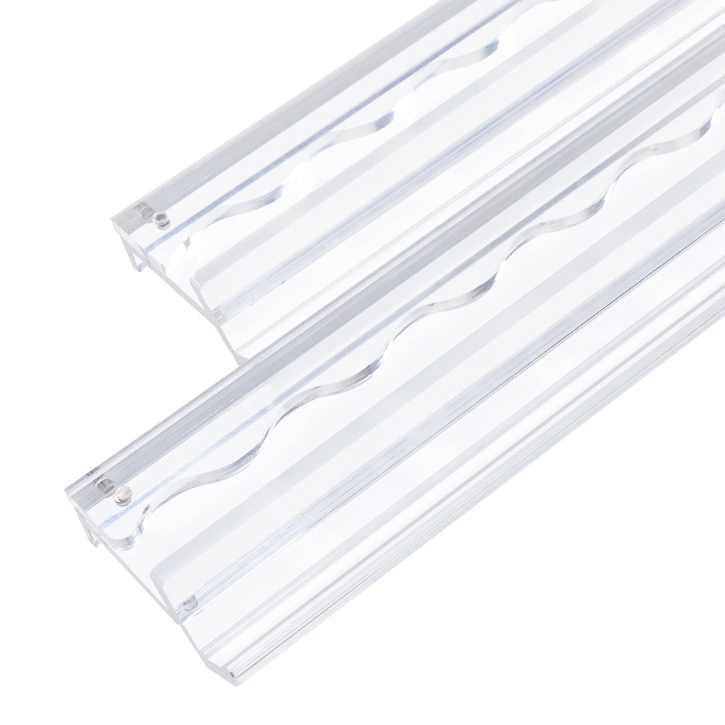 4-Pack Clear Acrylic Mahjong Racks with Pushers 19.7" V2907