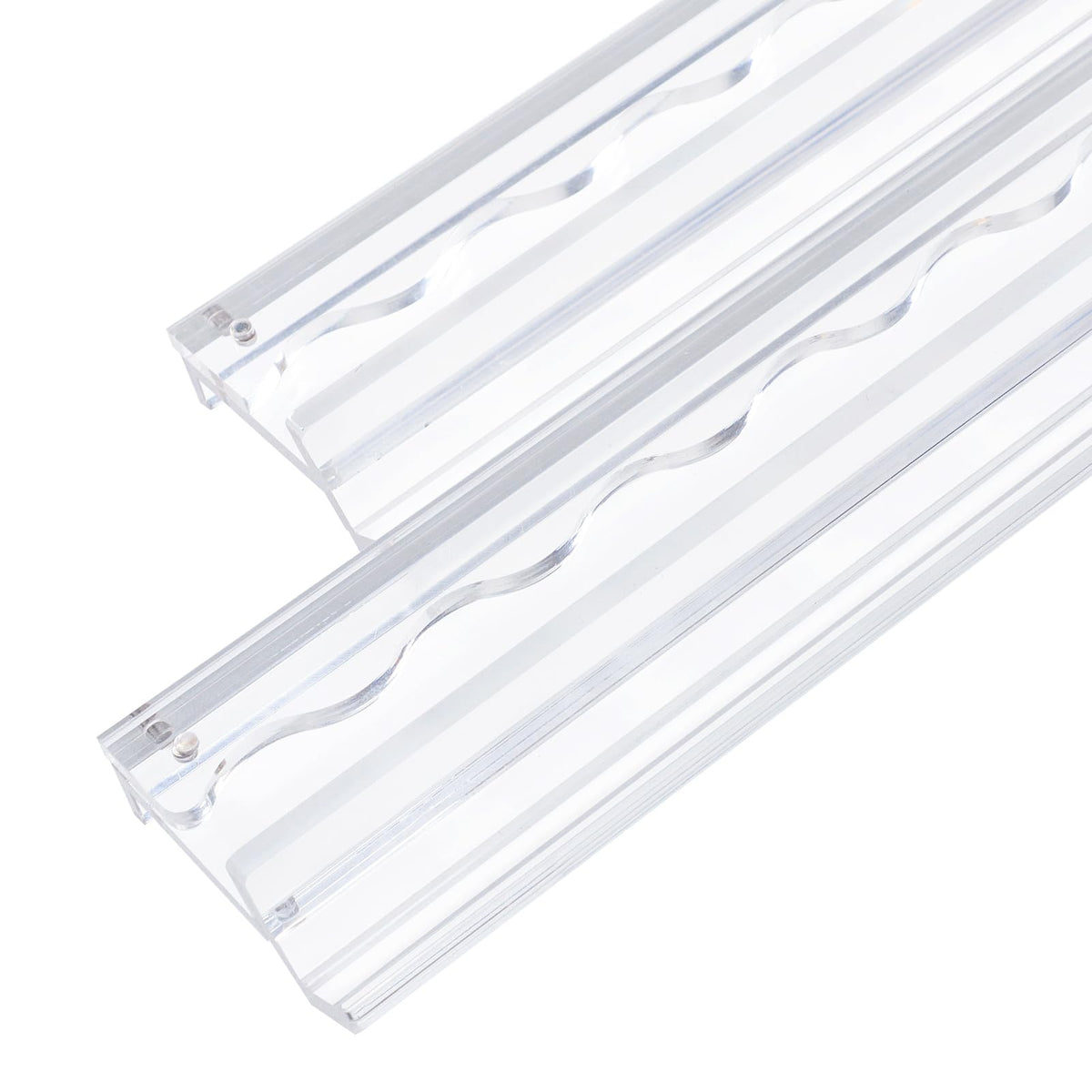 4-Pack Clear Acrylic Mahjong Racks with Pushers 19.7" V2907