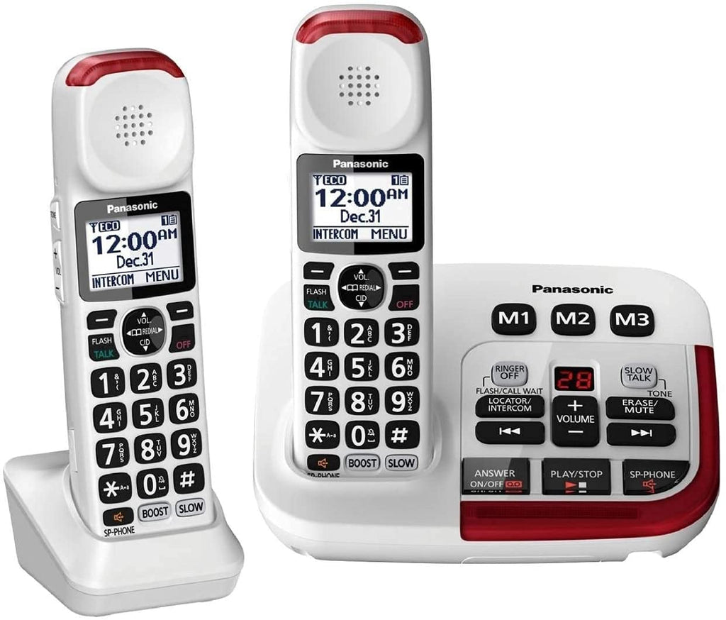 Amplified Cordless Phone with Digital Answering Machine (2 Handsets) A4237