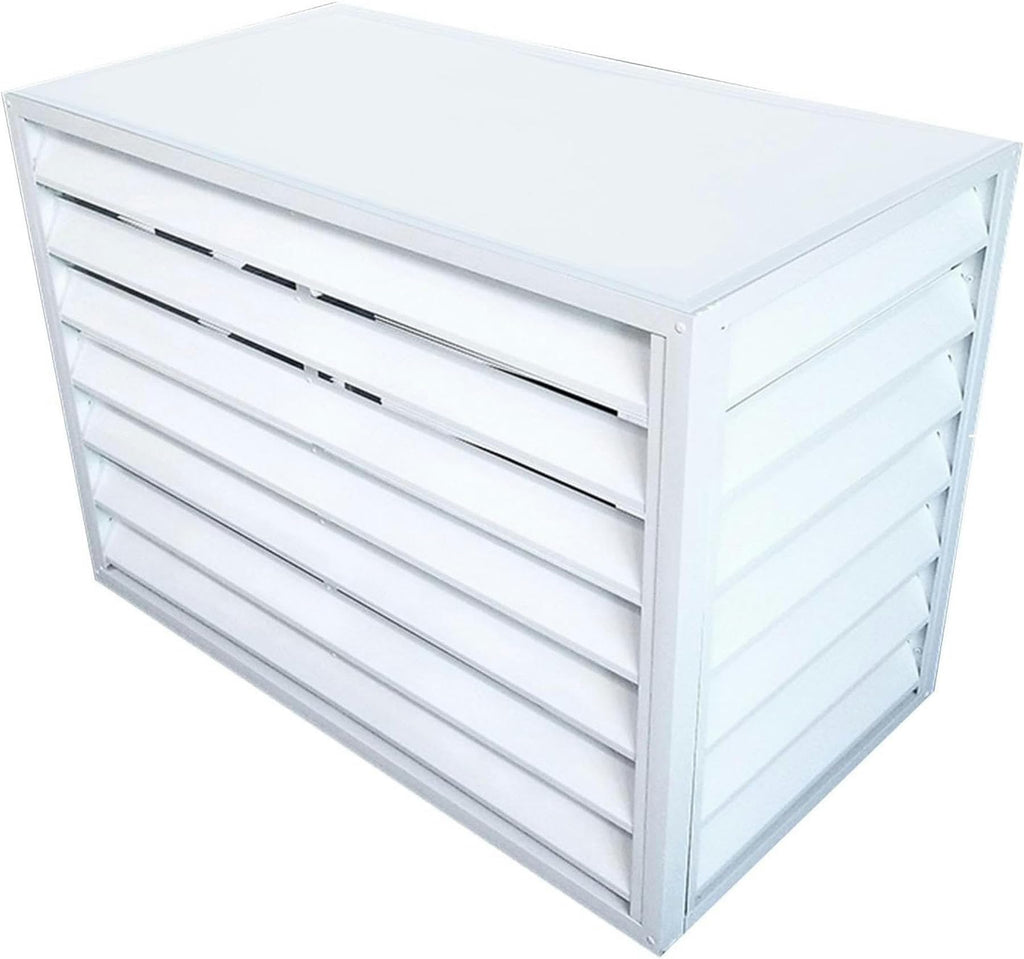 Aluminum Air Conditioner Fence Cover White 100*50*70cm C5201