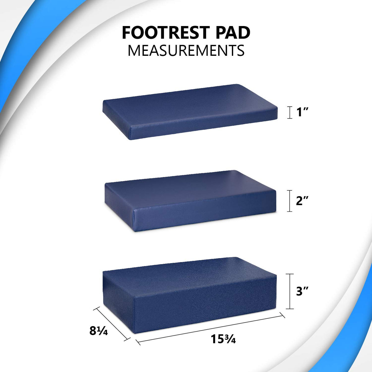 Wheelchair Foot-Rest Extender Elevating Pad W668