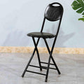 Folding Bar Stool with Padded Cushion Back G5838