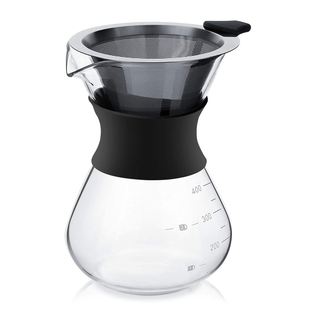 Pour Over Coffee Maker, Paperless Glass Dripper 400ML E7220