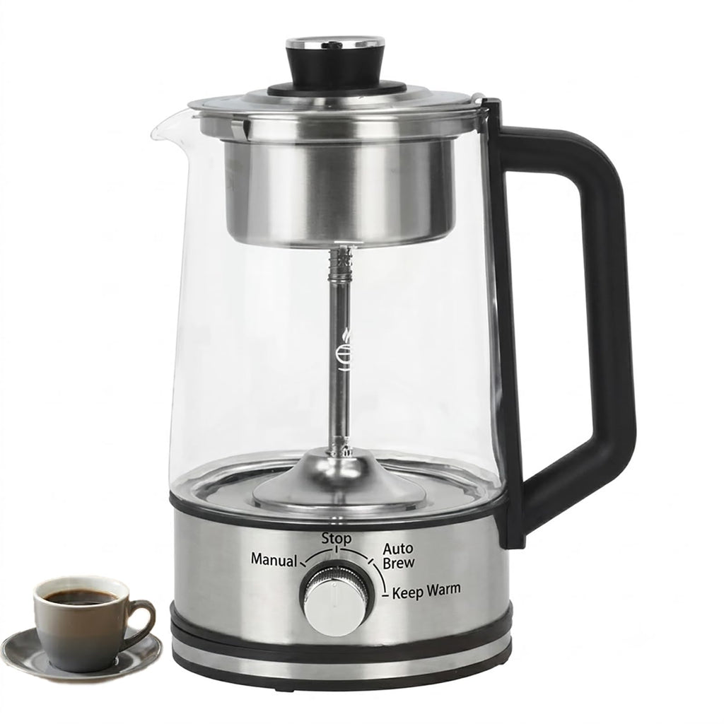 10-Cup Borosilicate Glass Electric Percolator Coffee Pot H8959
