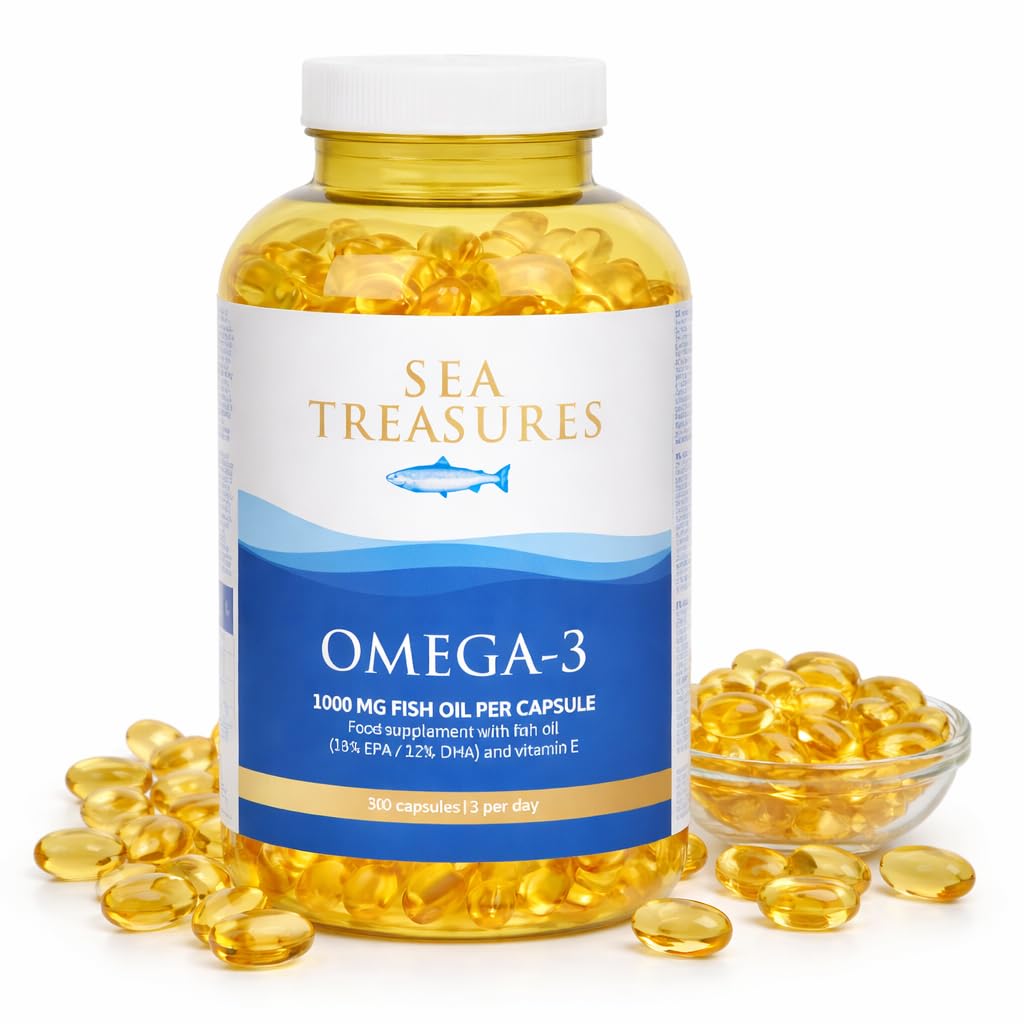 Omega 3 Fish Oil 1000 mg 300 Soft gels V50541
