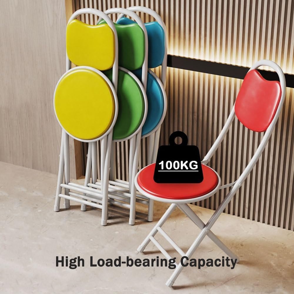 Folding Bar Stool with Padded Cushion Back G5838