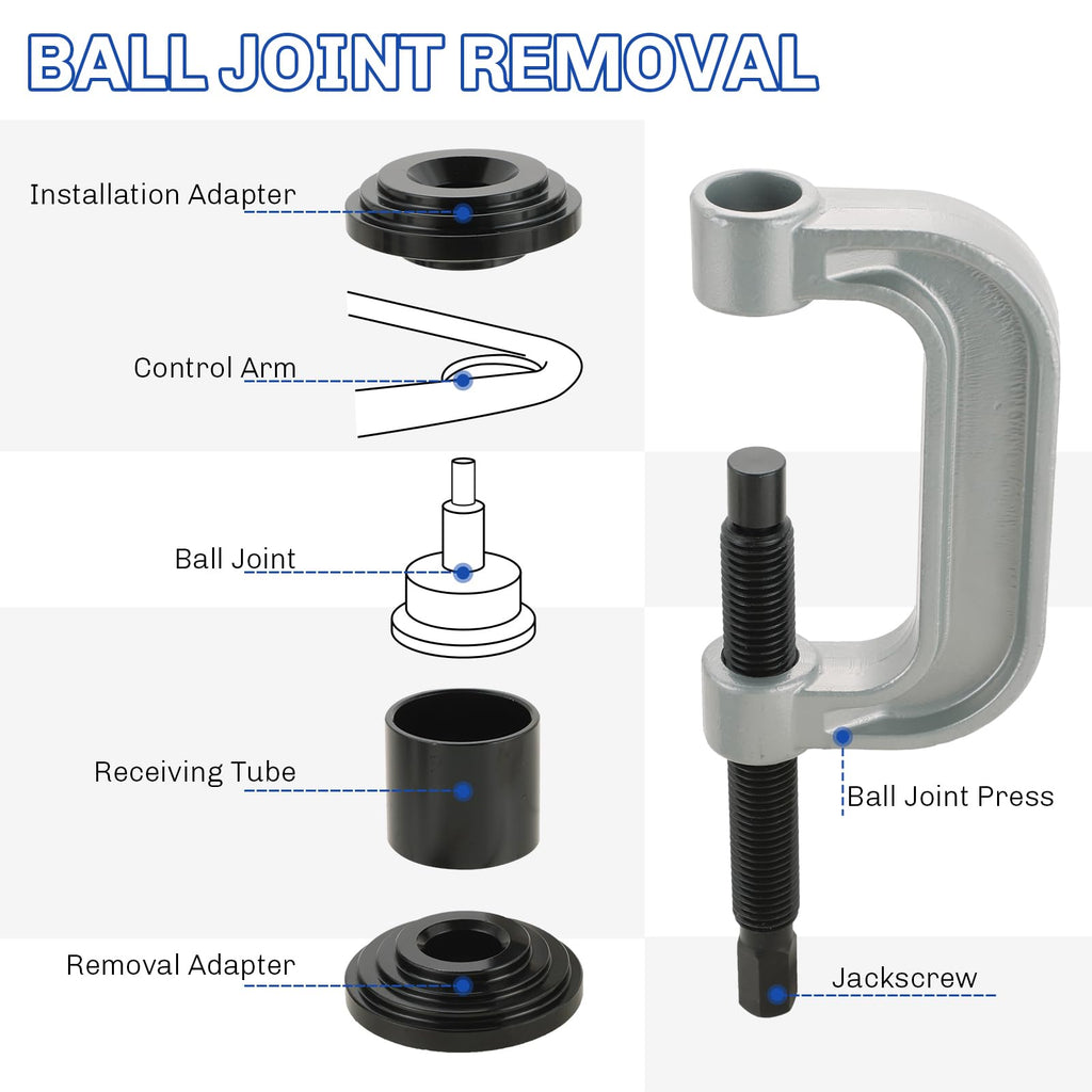 Heavy Duty Ball Joint Press and U Joint Removal Tool Kit L48371