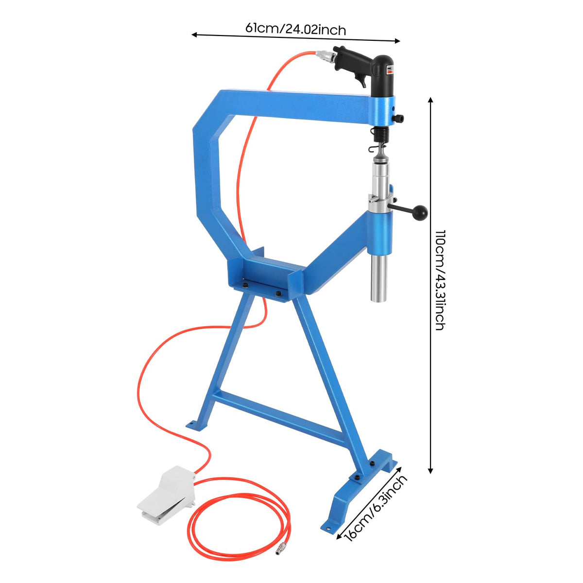 Pneumatic Planishing Hammer with Stand & Pedal C9140