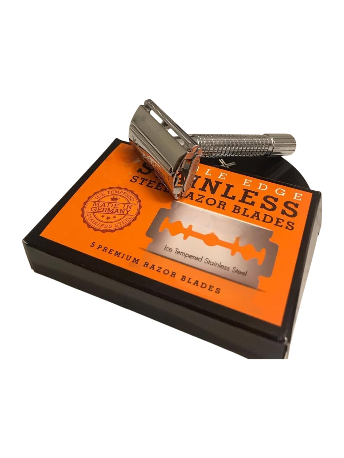 Double Edge Safety Razor Blades, 5 Count Stainless Steel Y58645