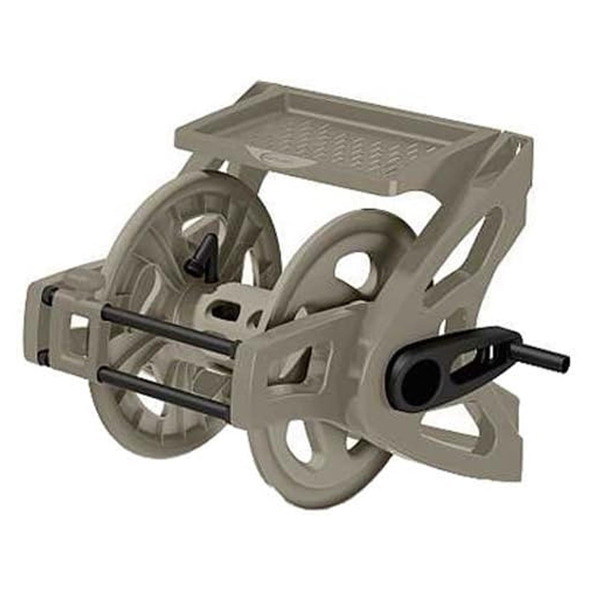 Wall-Mount Hose Reel with Storage Tray A679