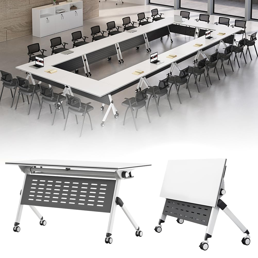 Folding Conference Table 63x24x30 Inch T579