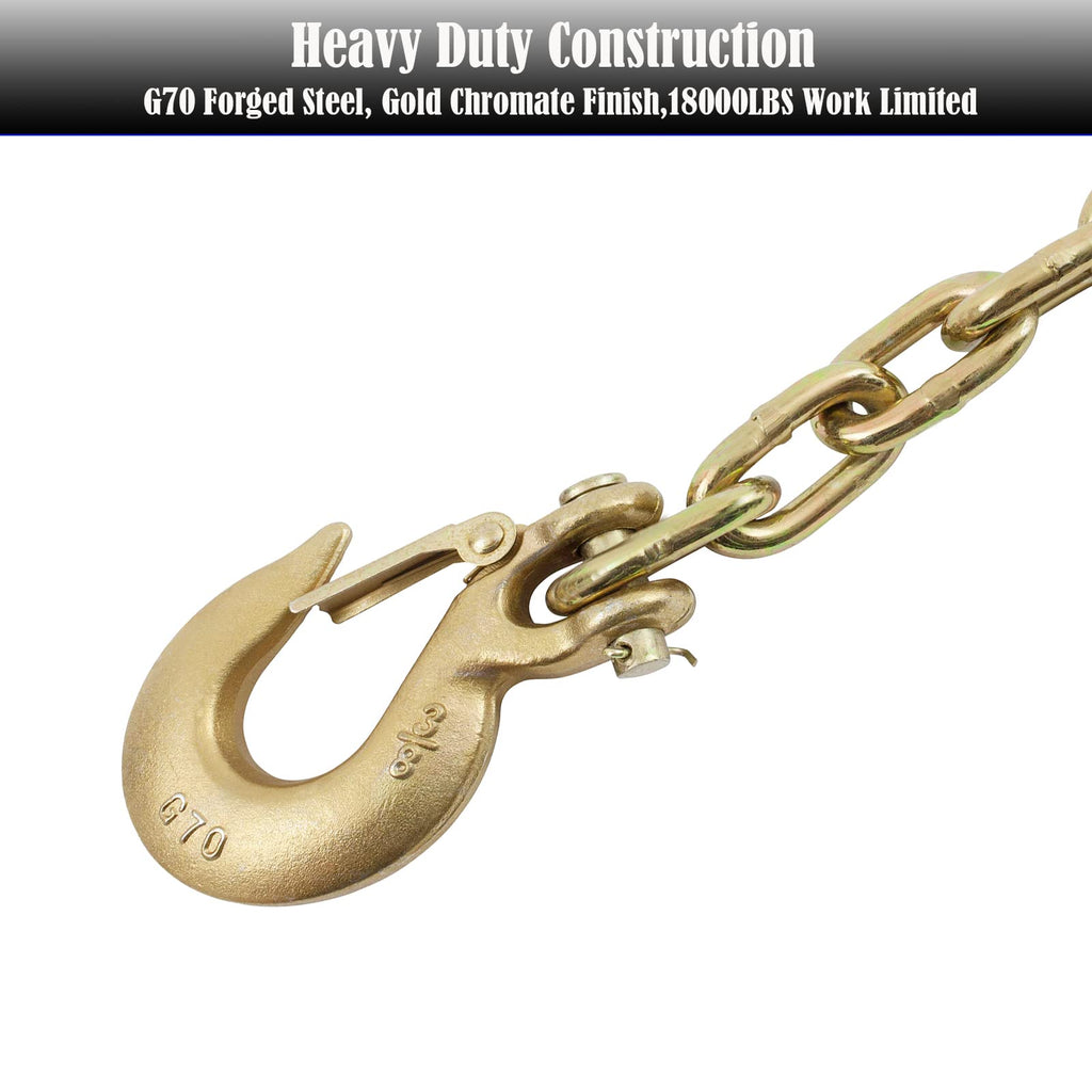 3/8" Clevis Slip Hook with Safety Latch, 4-Pack X5877