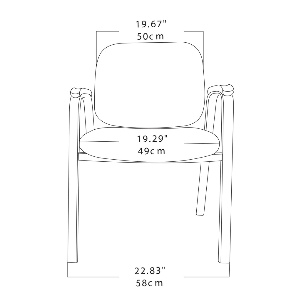 Black Stacking Guest Office Chair K183