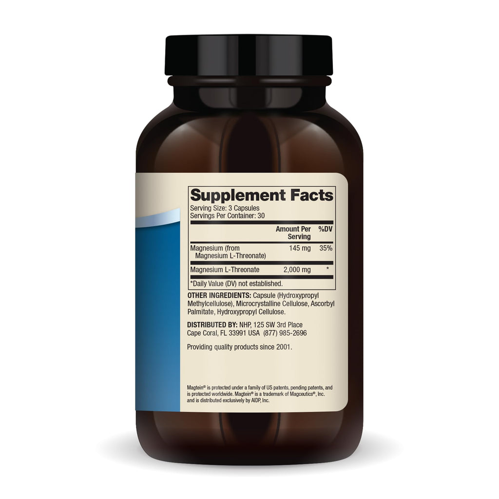 Magnesium L-Threonate 2,000 mg 90 Capsules S30434