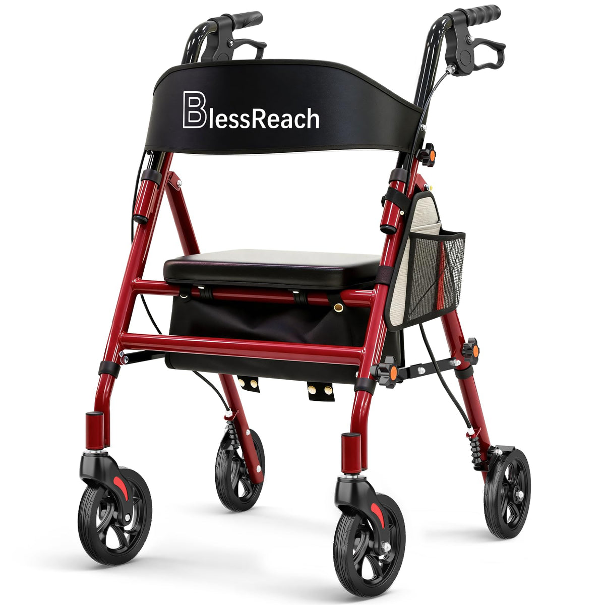 Lightweight Foldable Rollator Walker with Seat R8508