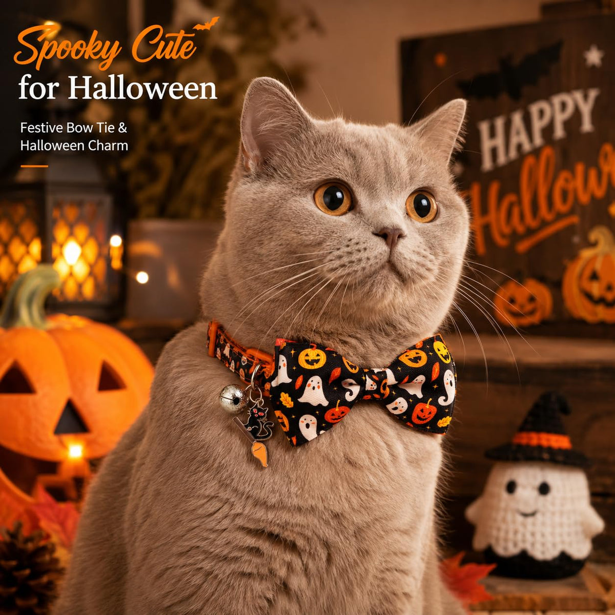 Halloween Cat Collar 2 Pack Adjustable Breakaway Y45638