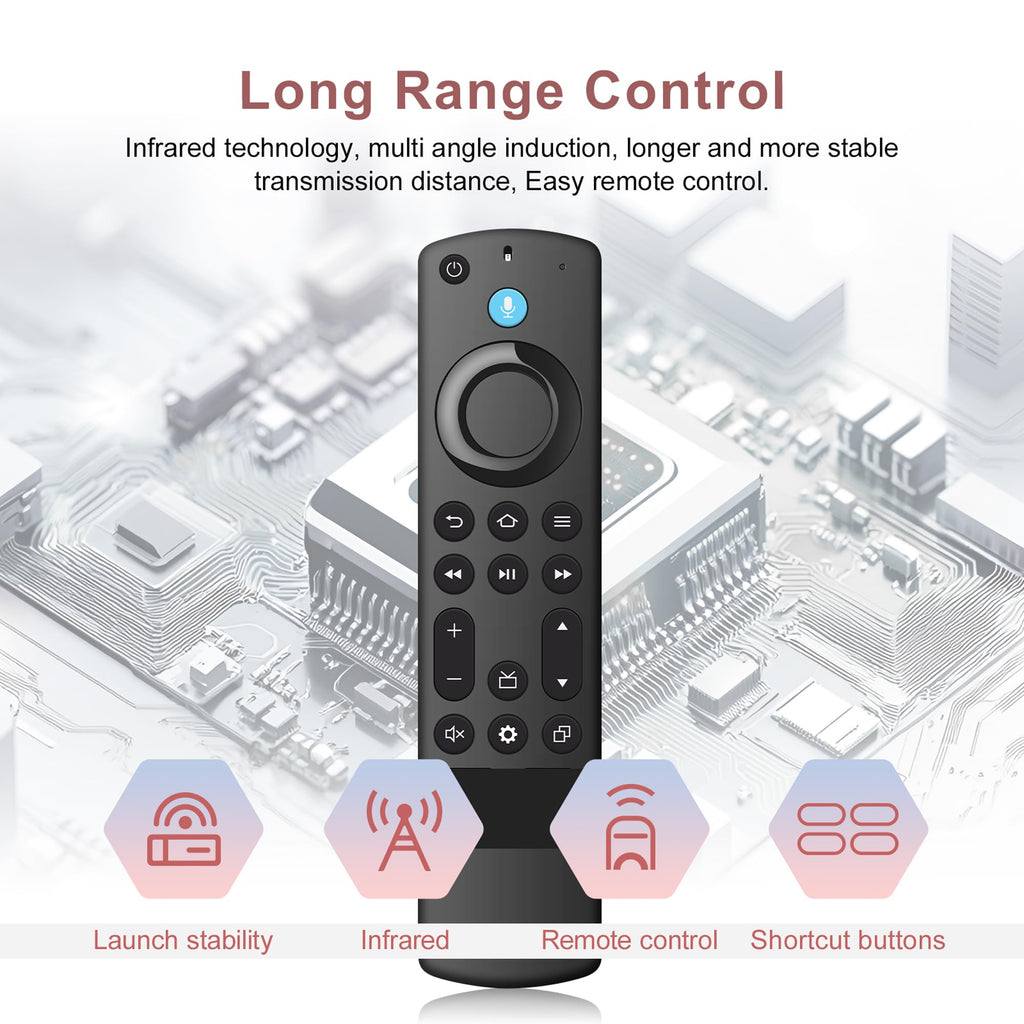 Replacement Remote for Fire TV Stick and Smart TVs with Voice J873