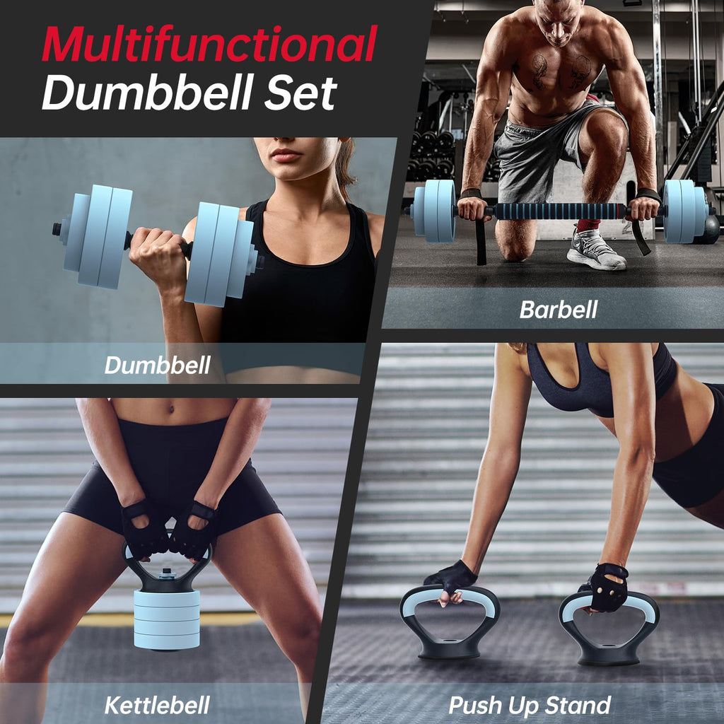 Adjustable 45lbs Dumbbell Set with Connector J314