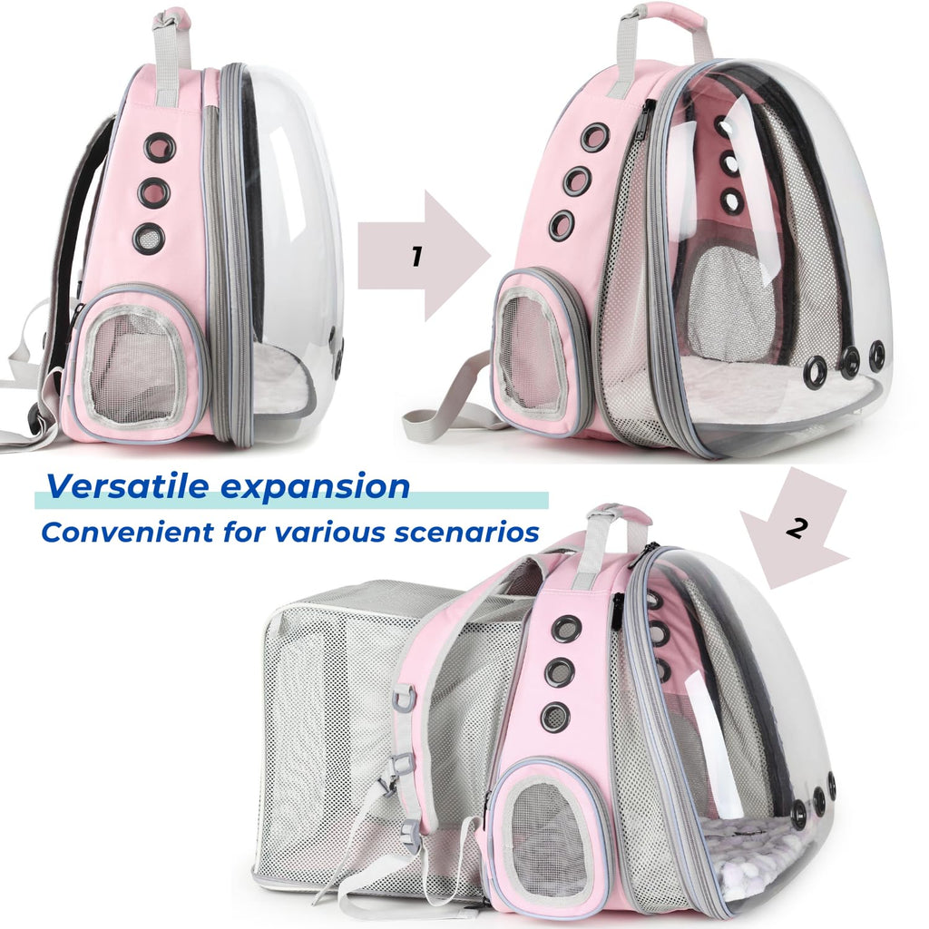 Expandable Cat Backpack with Mini Fan P5633