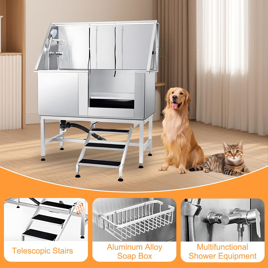 Stainless Steel Dog Grooming Tub E1272