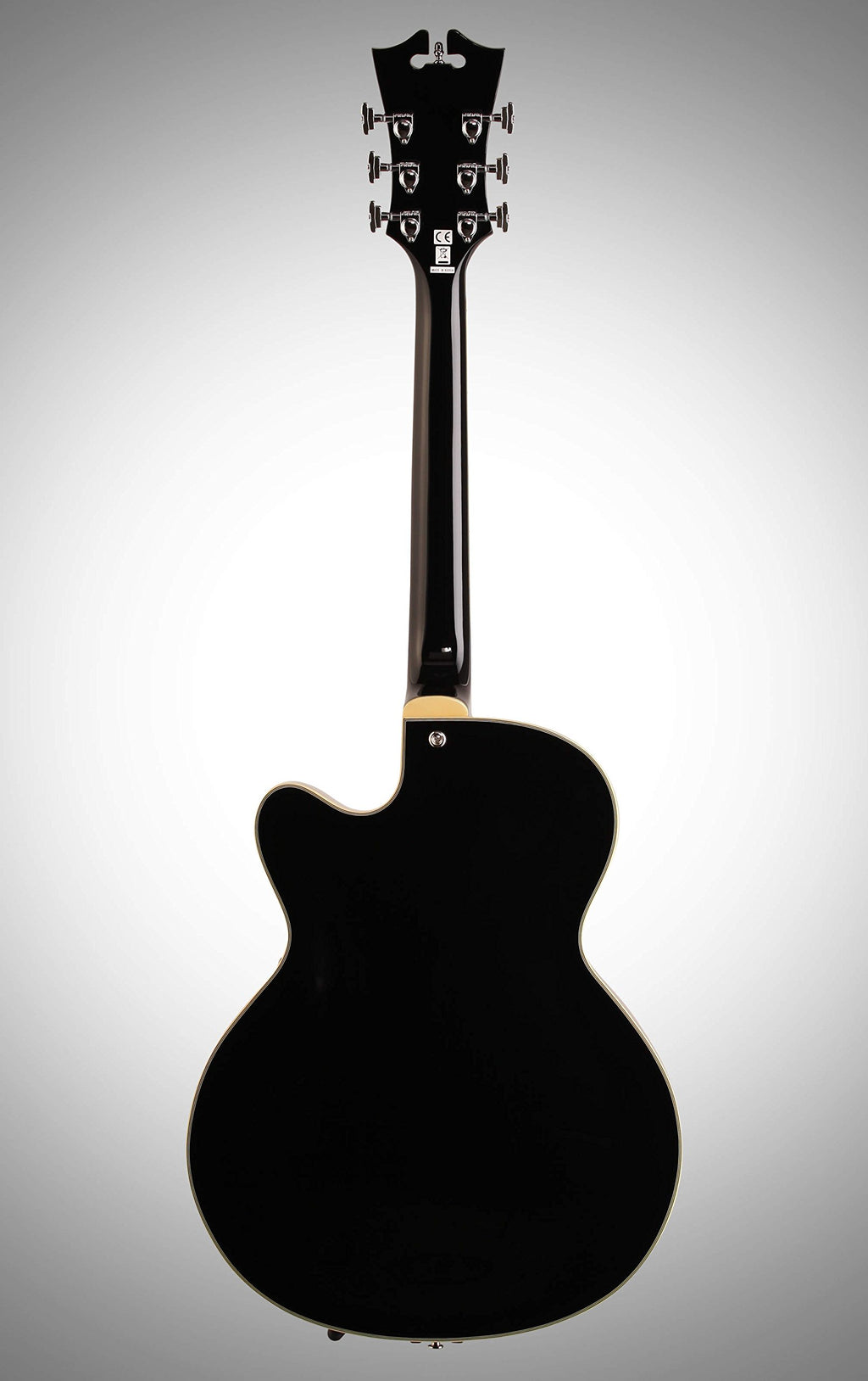 Black Archtop Hollowbody Electric Guitar I6954