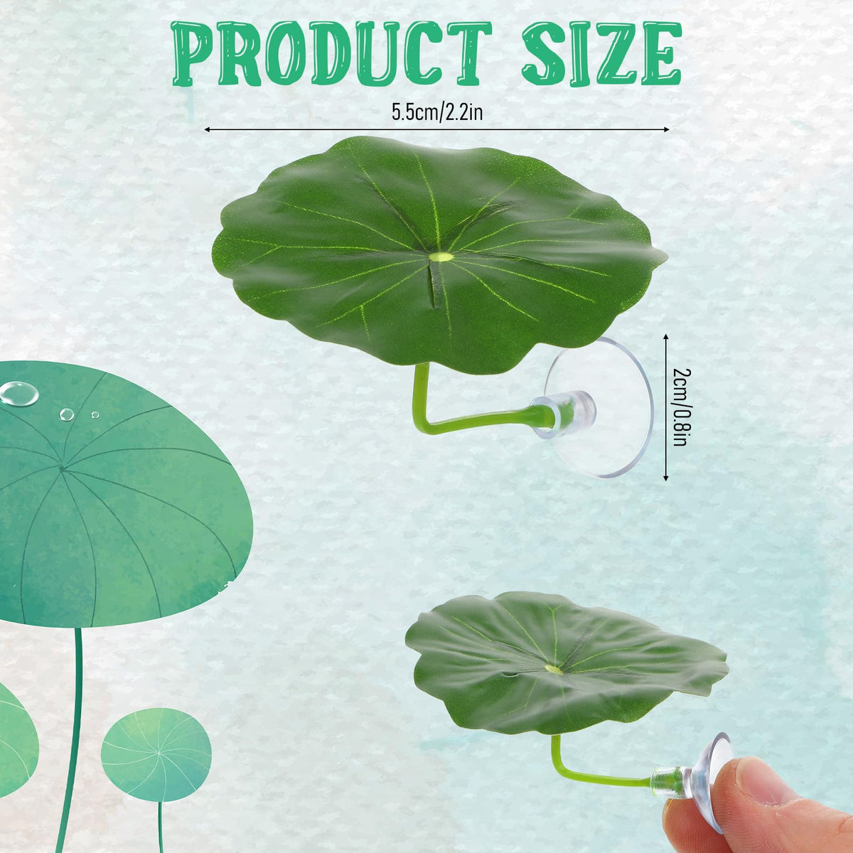 Betta Fish Leaf Hammock Suction Cup Aquarium Decor V738