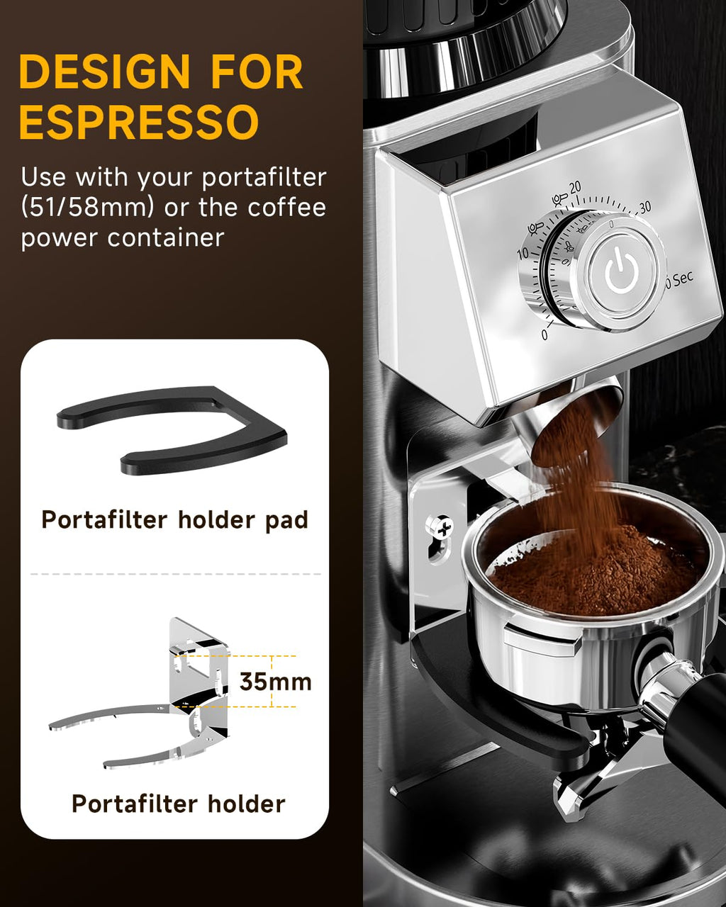 Conical Burr Espresso Grinder N527