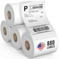 Thermal Shipping Labels 4x6, Water Resistant, Strong Adhesive, 220 per Roll U900645