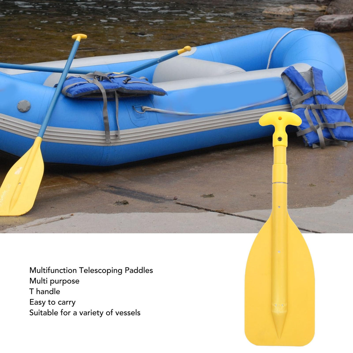 Pack of 2 Telescopic Kayak Paddles F7163