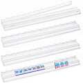 4-Pack Clear Acrylic Mahjong Racks with Pushers 19.7" V2907