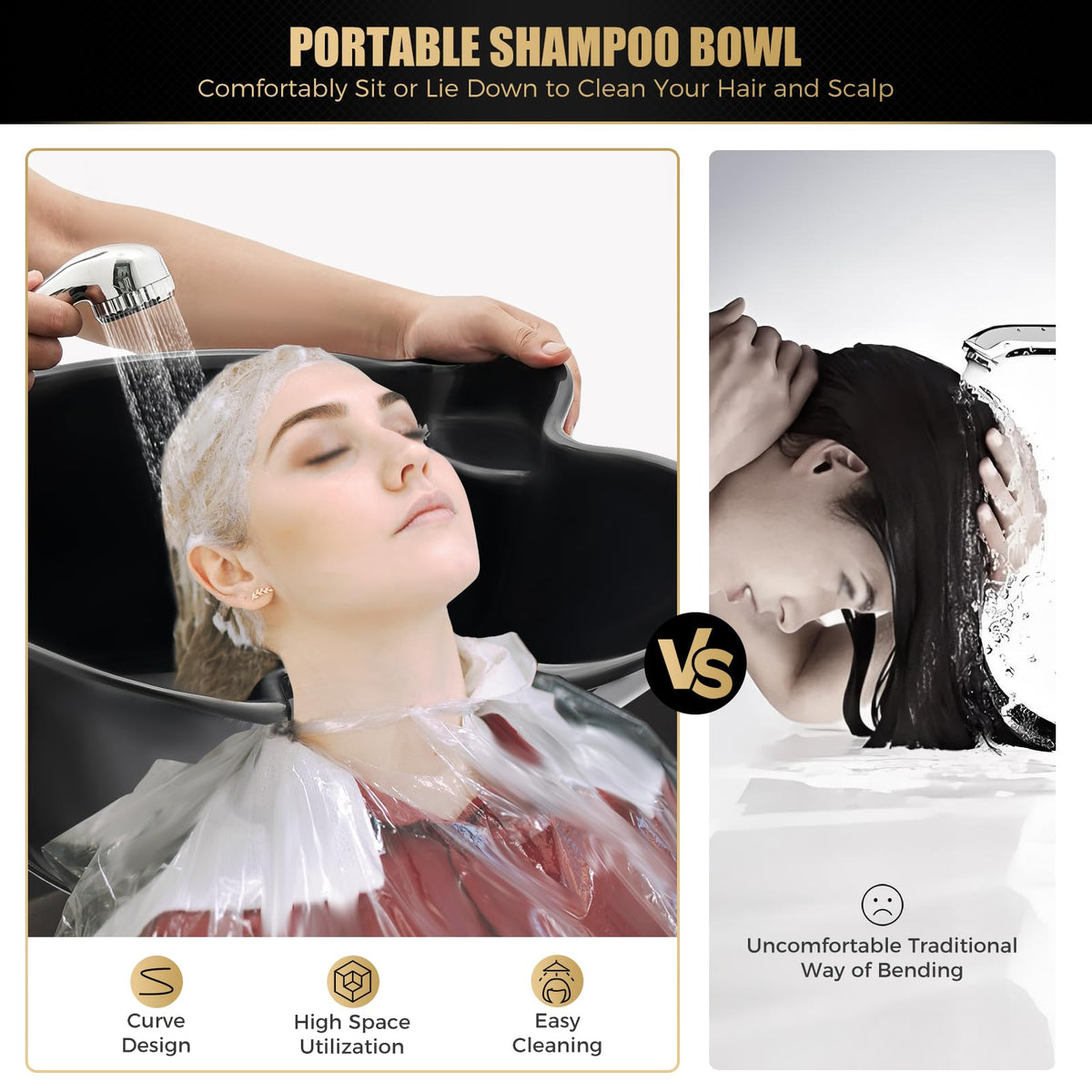 Portable Shampoo Bowl with Electric Pump P54789
